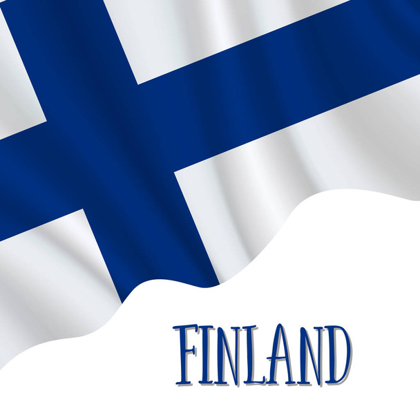 6. Dezember, Finnlands Unabhängigkeitstag - Vektor, Bild