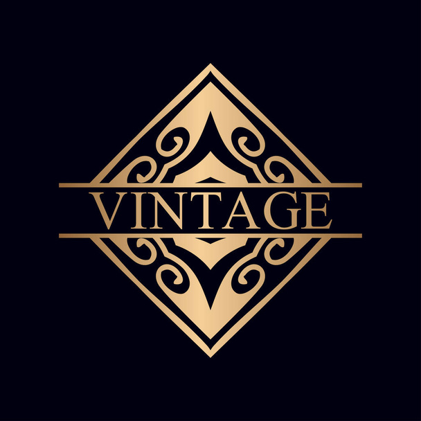 Vintage ornamental logo - Vecteur, image