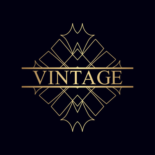 Vintage ornamental logo - Vektor, obrázek