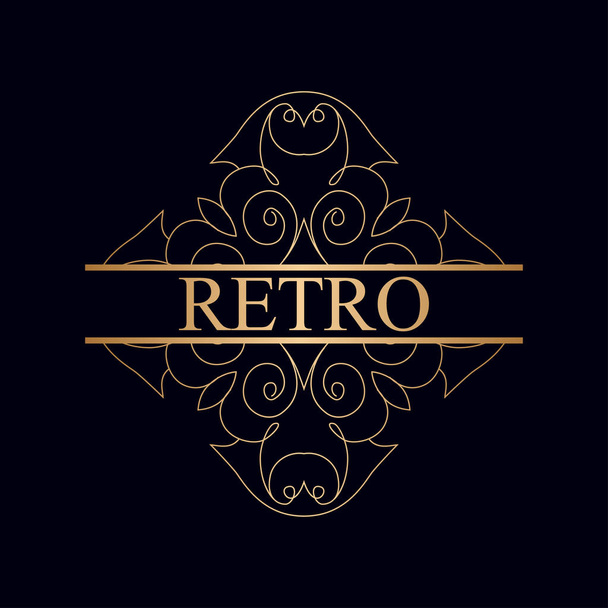 Vintage ornamental logo - Vector, Image