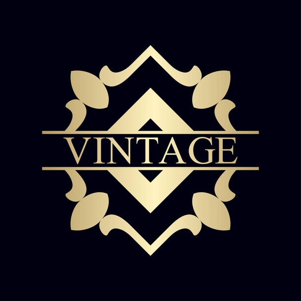 Vintage ornamental logo - Vecteur, image
