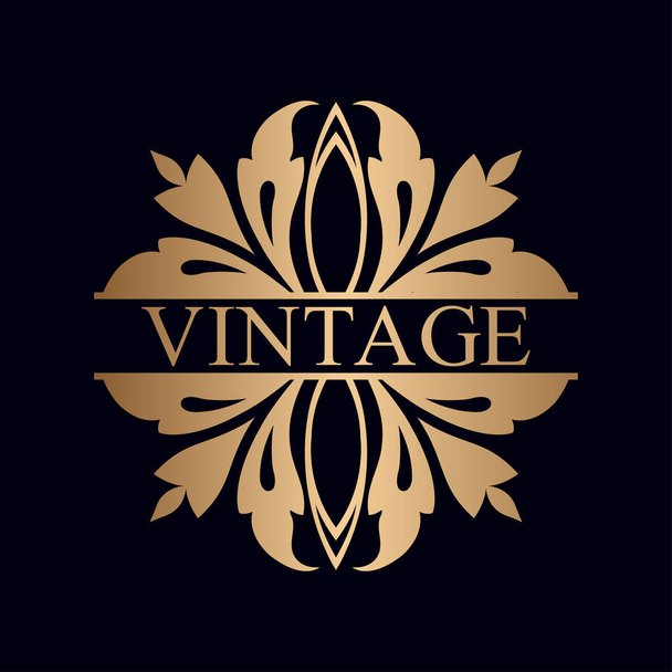 Vintage ornamental logo - Vector, afbeelding