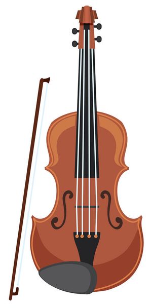 Ένα βιολί σε λευκό φόντο εικόνα - Διάνυσμα, εικόνα
