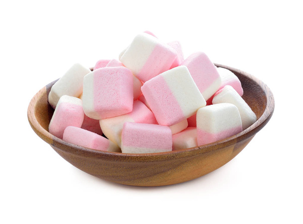 sladký marshmallows na bílém pozadí - Fotografie, Obrázek