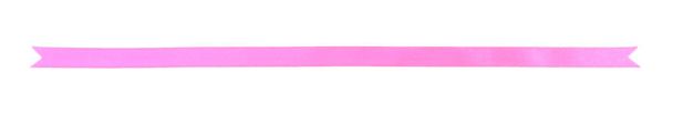 Pink ribbon on white background - Photo, Image