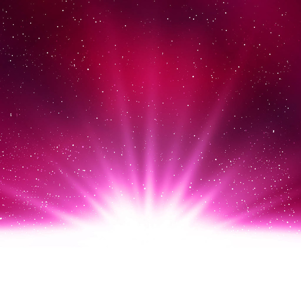 Vector shiny Abstract magic purple light background - Vector, Image