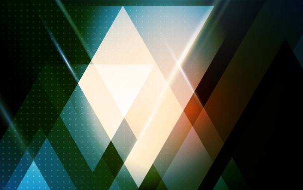 三角形とベクトル抽象的な幾何学的な背景 - ベクター画像