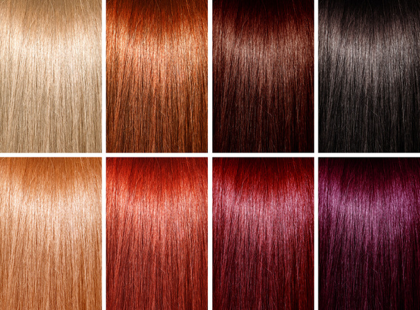 Example of different hair colors - Photo, image