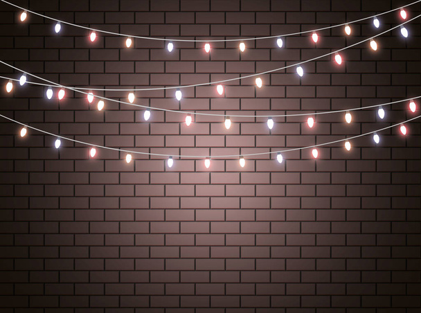 Vánoční světla lampa - Vektor, obrázek