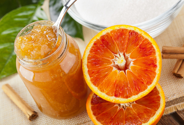 Orange homemade jam - Foto, imagen