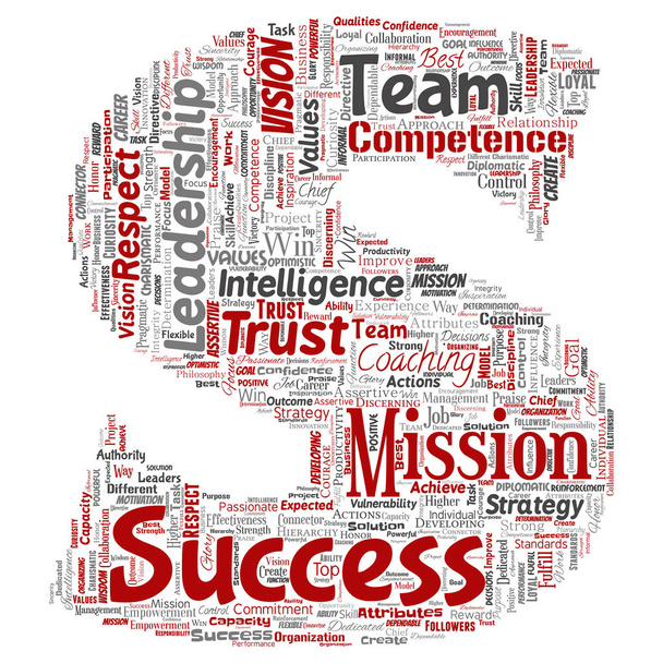 Vector conceptual business leadership word cloud isolated - Vector, Image