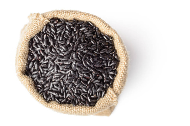 black rice on the white background, tilt shift lens - Фото, зображення