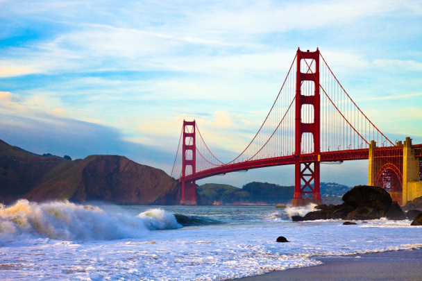 Golden Gate Bridge at Sunset - Photo, Image