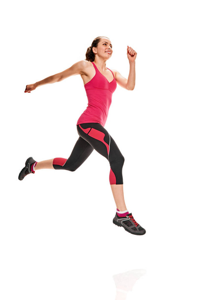 Running and Jogging sporty girl - Foto, Imagem