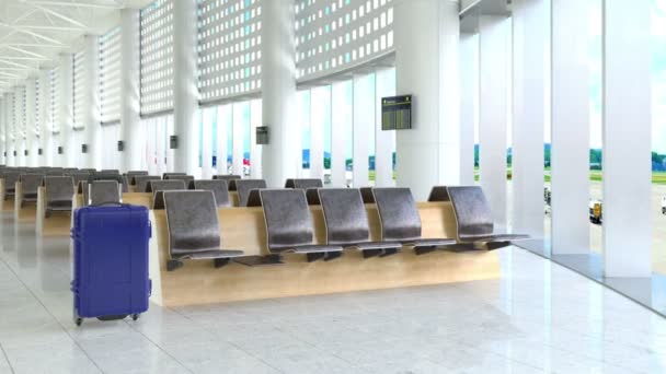 Gepäck im Flughafenterminal - Filmmaterial, Video