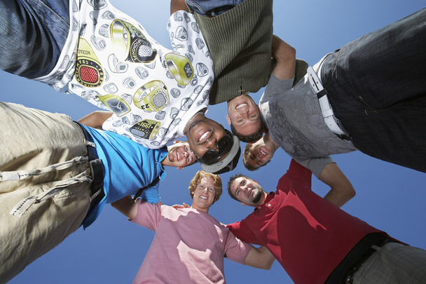 Group Of Young Men In Circle - Φωτογραφία, εικόνα