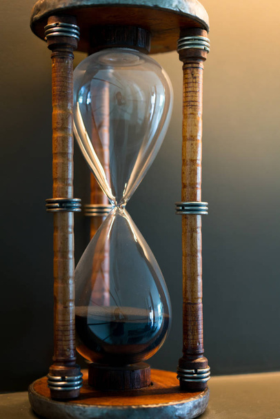 Pískové hodiny, obchodního konceptu týmové práce & čas vedení - Fotografie, Obrázek