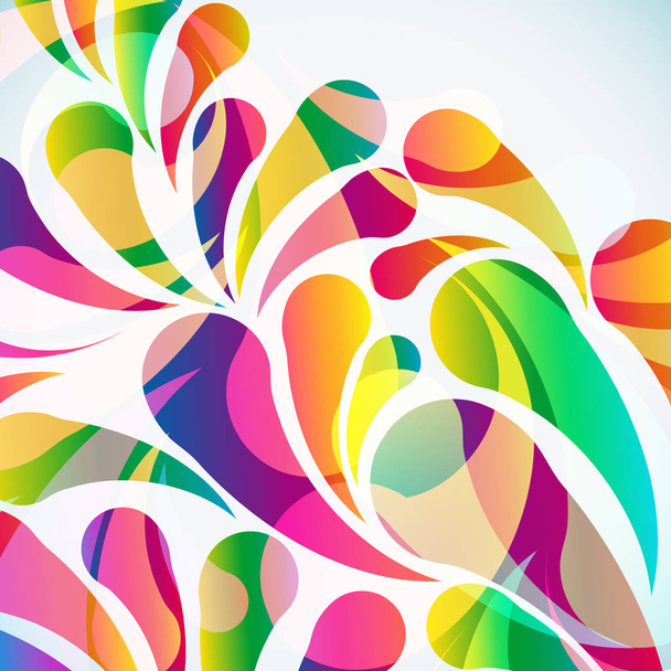Abstract colorful arc-drop background. Vector. - Vettoriali, immagini