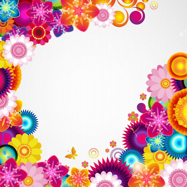 Gift festive floral design background. - Vector, Image