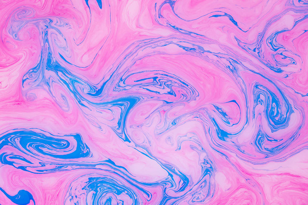 Abstract colored marble background. Stains of paint on the water. - Φωτογραφία, εικόνα