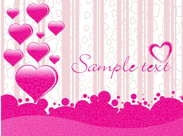 Valentine day greeting - Vector, Image