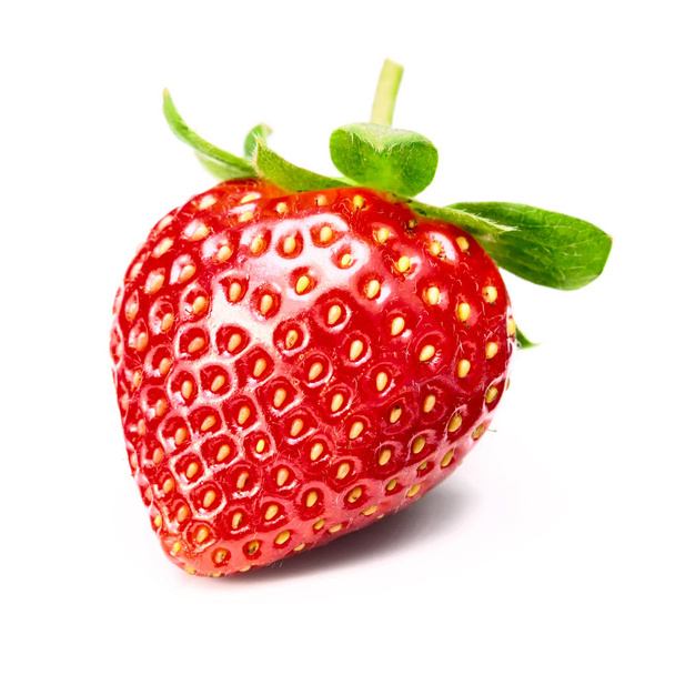 frische Erdbeere auf Weiß - Foto, Bild