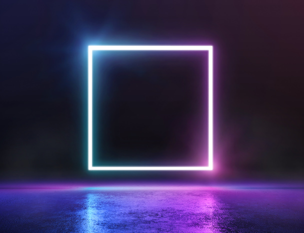 абстрактный геометрический фон с неоновым светом
 - Фото, изображение