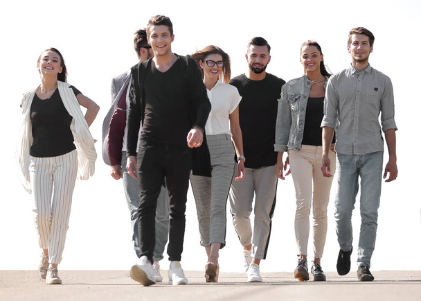 group of young people walking on the street - Foto, Bild