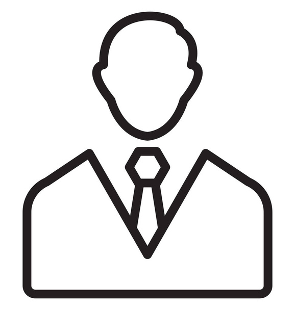 Avatar, businessman Isolated Vector Icon can be easily edit and modify  - Vector, Image