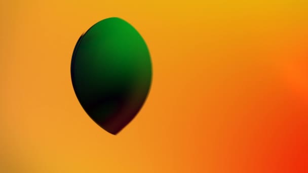 abstract motion graphics of colorful glowing morphing heart on gradient background - Felvétel, videó