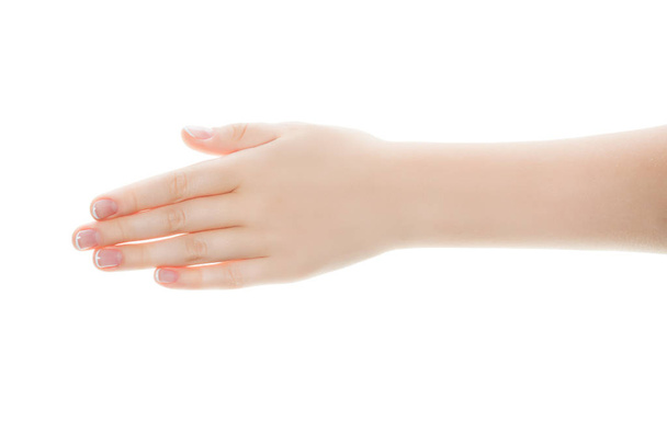 ženská ruka izolované na bílém pozadí - Fotografie, Obrázek