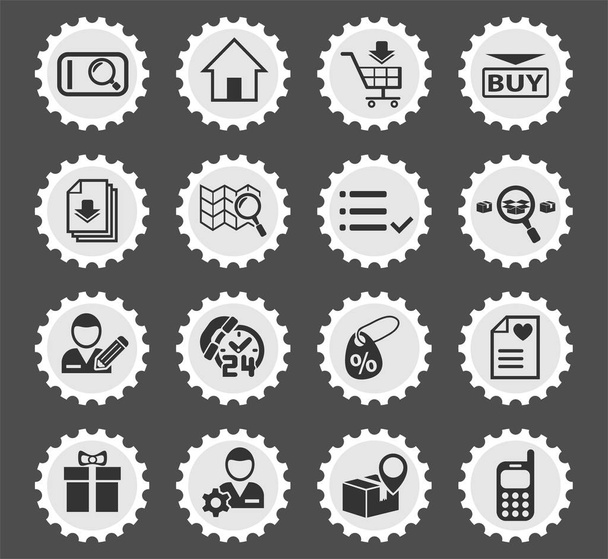 set di icone dell'interfaccia e-commerce
 - Vettoriali, immagini