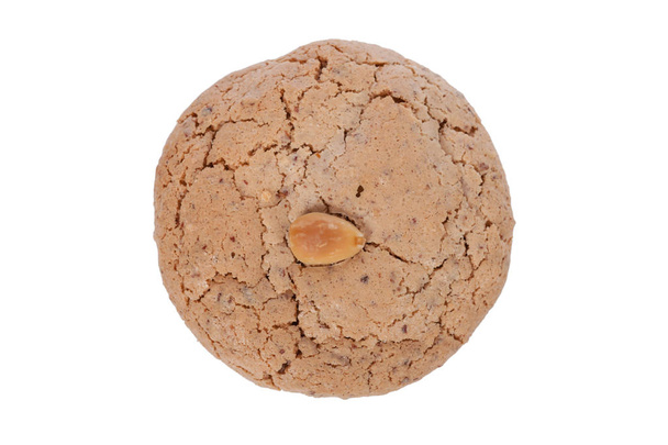 Almendrados, a typical and traditional almond biscuit from the Algarve region of Portugal, isolated on white background - Photo, Image