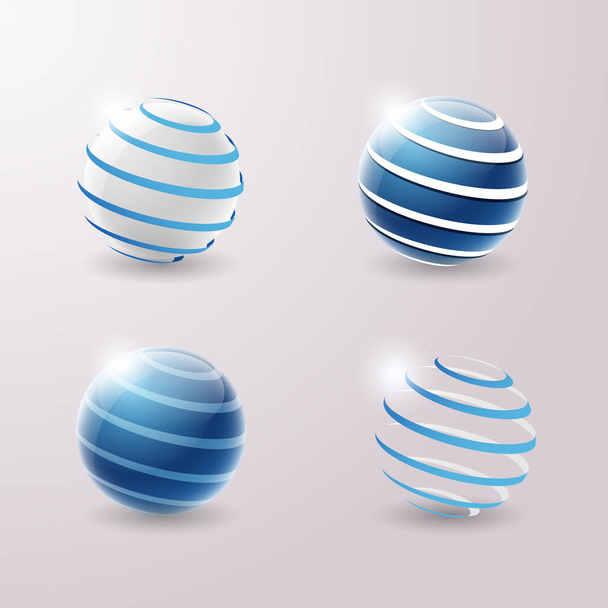 3D icons set - Vector, Image