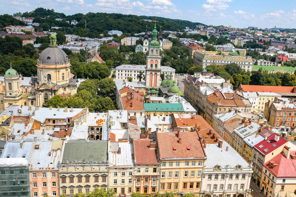 Ilmakuva Lviv kaupunki Ukrainassa
 - Valokuva, kuva