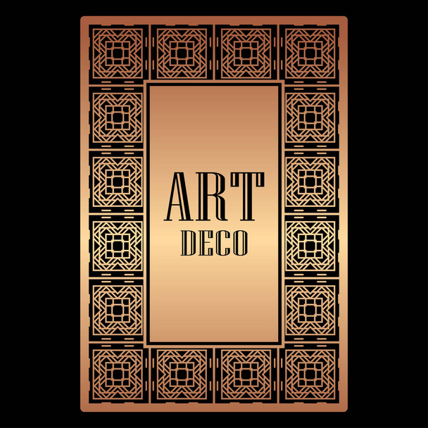 Art Deco border frame - Vector, Image