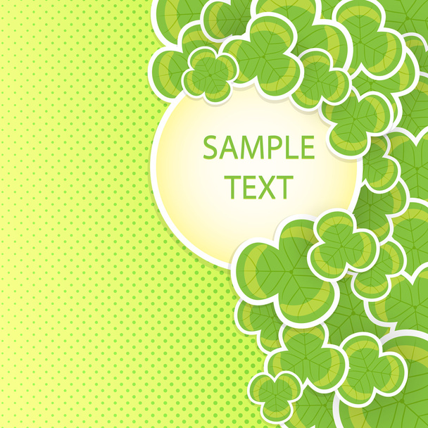 Clover vector background on the occasion of st patricks day - Vector, imagen
