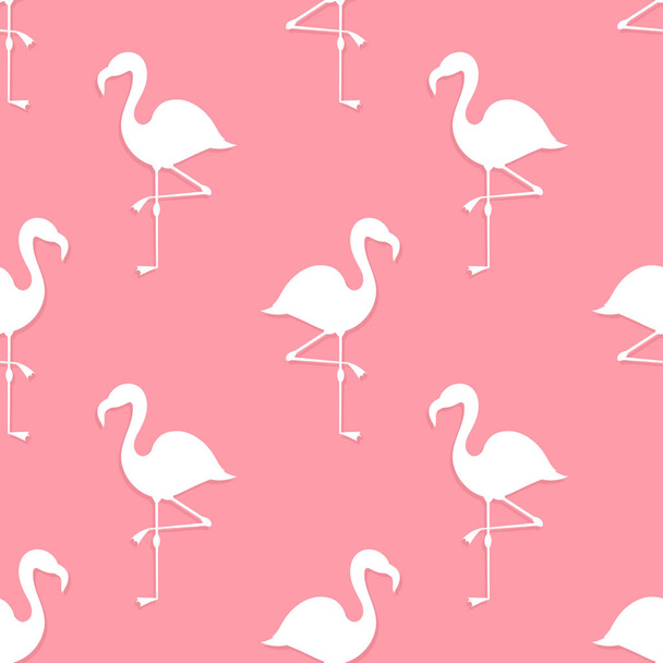 Pink flamingo seamless pattern. Vector illustration - Vektor, obrázek