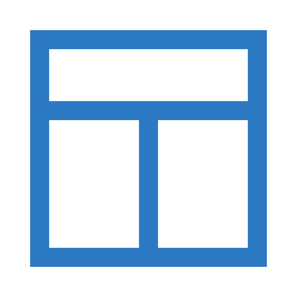 alignment double color glyphs icon - Вектор,изображение