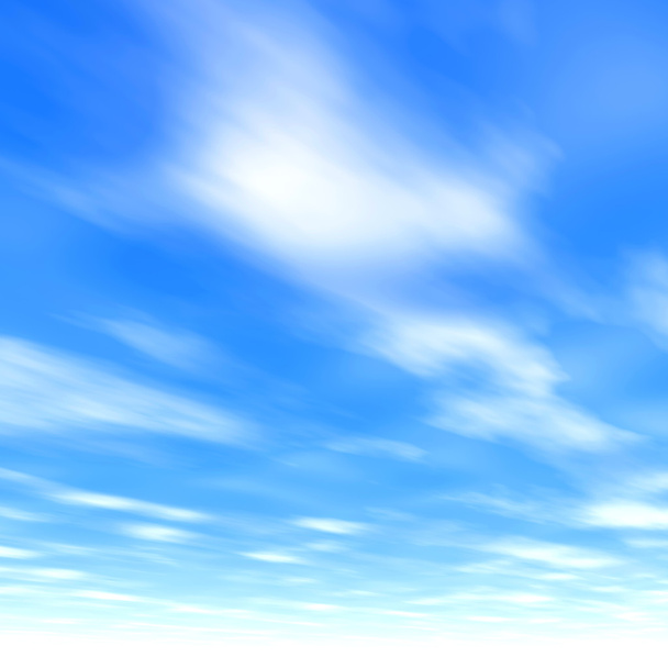 bewolkte blauwe lucht - Foto, afbeelding