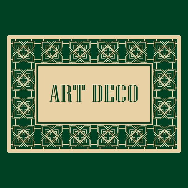 Art Deco kenarlık çerçevesi - Vektör, Görsel