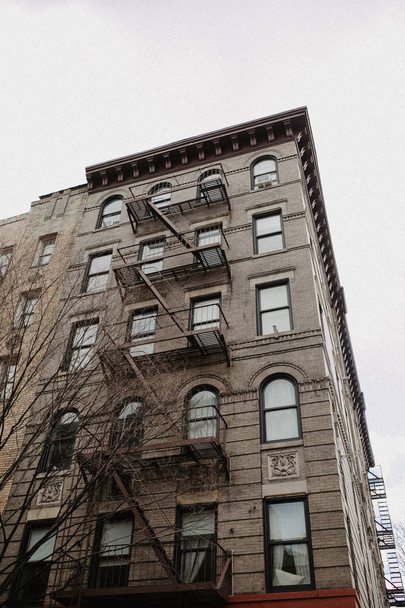 West Village in NYC, Manhattan building facades. USA, New York city - Fotografie, Obrázek