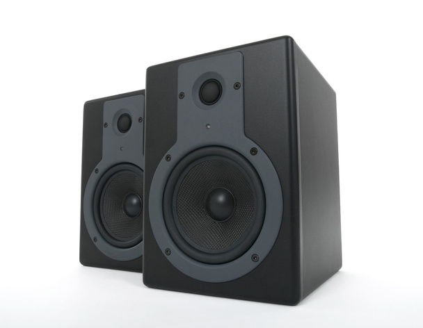 Pair of black loud speakers - Photo, Image