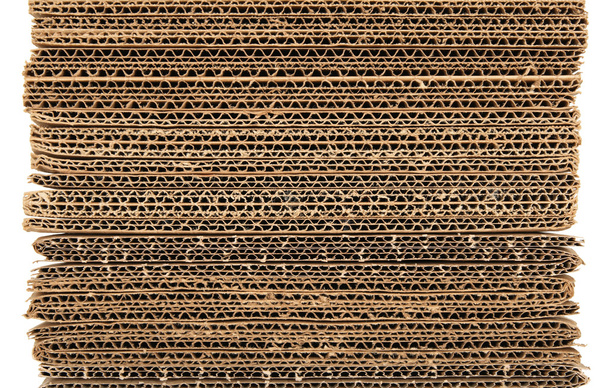 Corrugated stacked cardboard - Photo, Image