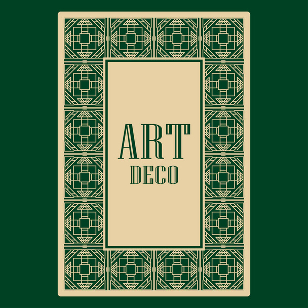 Art deco border frame - Vector, Image