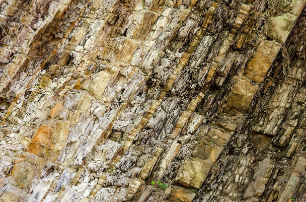 Mineral rock. Natural stone texture. Layers of rock. Stratum texture - Photo, Image