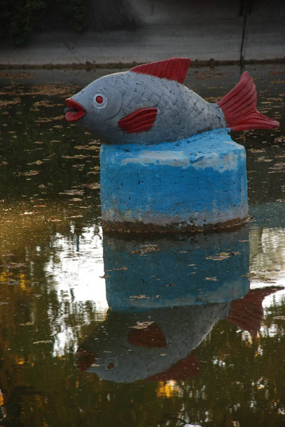 Скульптура риб в дендропарку
 - Фото, зображення