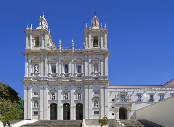 Сан-Вісенте-де-Фора монастир. Одним з найважливіших пам'яток у центрі Лісабона. 17-го століття маньєризму архітектури. Лісабон, Португалія. - Фото, зображення