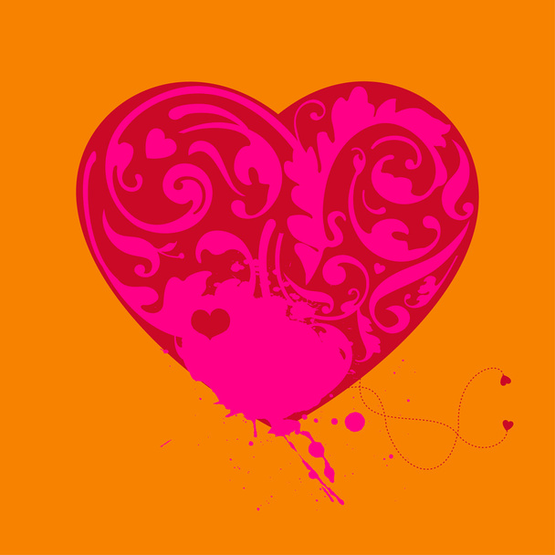 Lovely romantic card - Vector, Image
