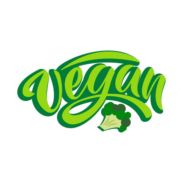 World vegan day typography lettering - Vector, Image